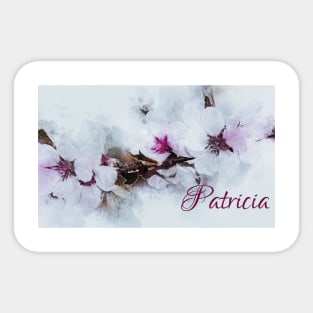 Cherry Blossom Designer Artwork Name Patricia Sticker